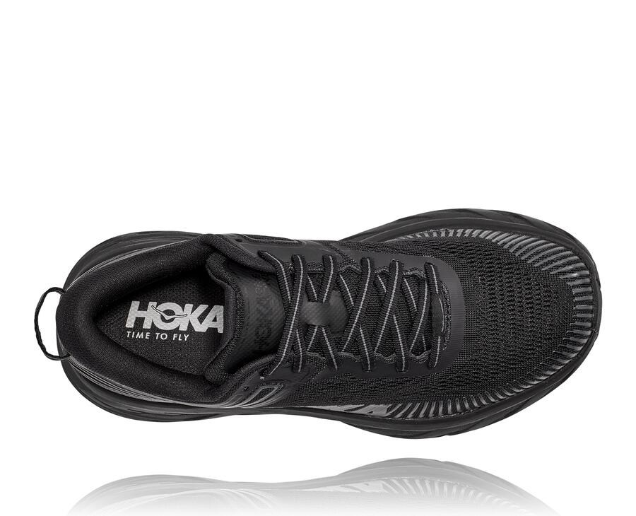 Zapatillas Running Hoka One One Mujer - Bondi 7 - Negras - DIP852740